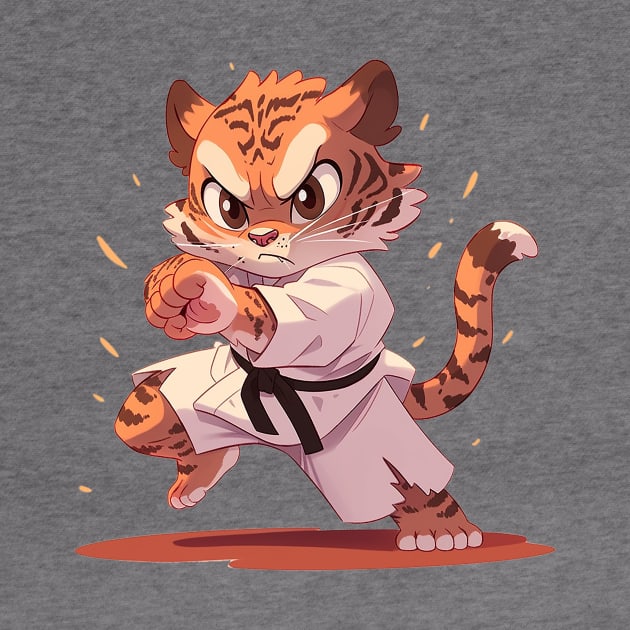 karate tiger by piratesnow